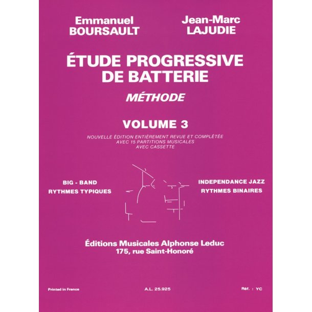Emmanuel & Jean-Marc Boursault E.& Lajudie: Etude progressive de Batterie Vol.2 (Percussion solo)