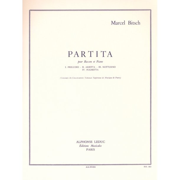 Marcel Bitsch: Partita (Bassoon & Piano)