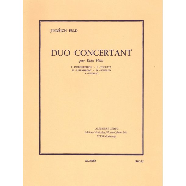 Jindrich Feld: Duo concertant (Flutes 2)