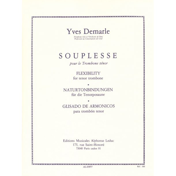 Yves Demarle: Souplesse (Trombone solo)