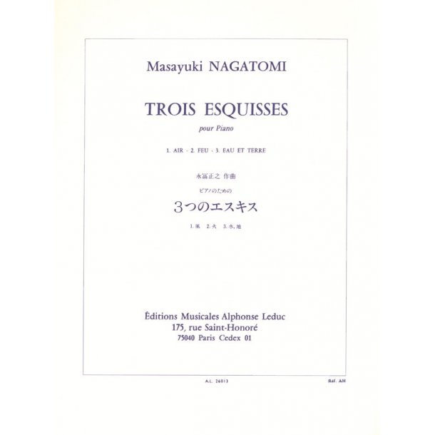 M. Nagatomi: 3 Esquisses (Piano solo)