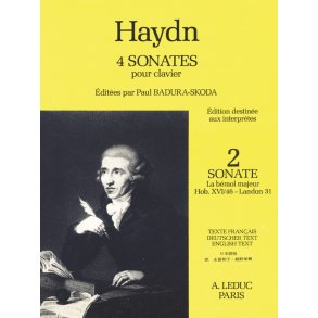 Franz Joseph Haydn: Sonata Hob.16:46 in A flat major - Landon 31 (Piano solo)