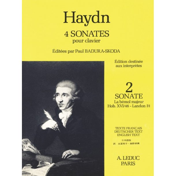Franz Joseph Haydn: Sonata Hob.16:46 in A flat major - Landon 31 (Piano solo)