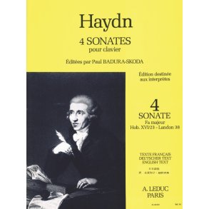 Franz Joseph Haydn: Sonata Hob.16:23 in F major - Landon 38 (Piano solo)
