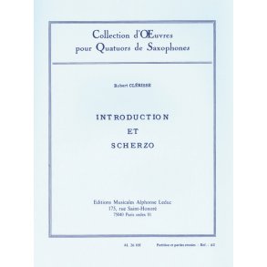 Robert Clérisse: Introduction et Scherzo (Saxophones 4)