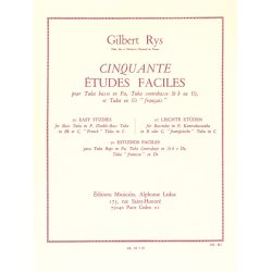 Gilbert Rys: 50 Etudes faciles (Tuba solo)