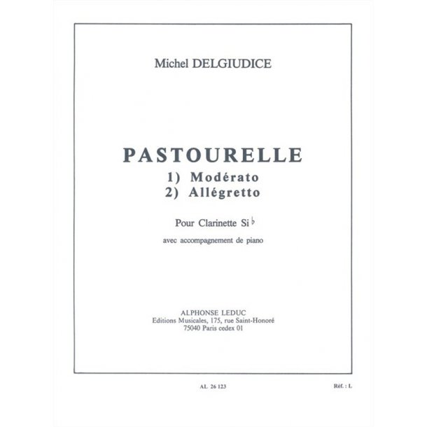 Michel Delguidice: Pastourelle (Clarinet & Piano)