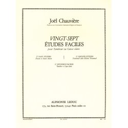 Jo&euml;l Chauvi&egrave;re: 27 Etudes faciles (Percussion solo)