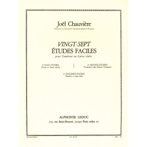 Joël Chauvière: 27 Etudes faciles (Percussion solo)