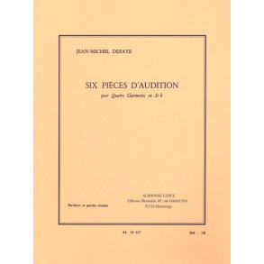 Jean Michel Defaye: 6 Pièces d'Audition (Clarinets 4)