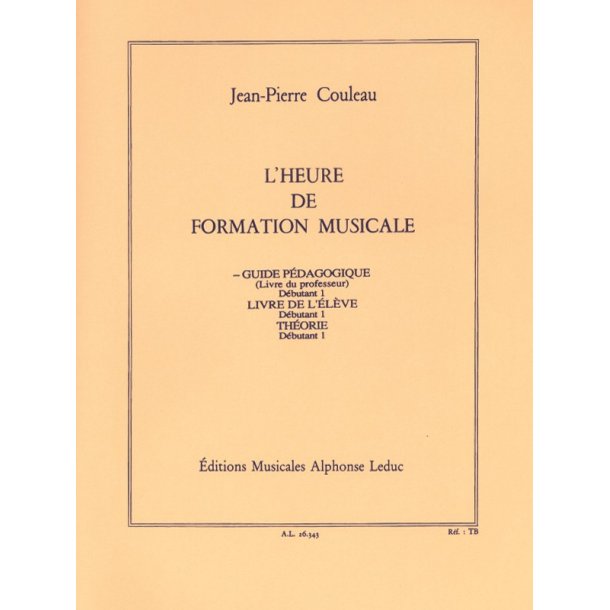 Jean-Pierre Couleau: The hour of musical theory - Guide