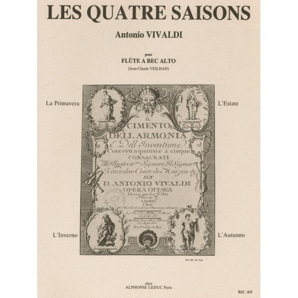 Antonio Lucio Vivaldi: The Four Seasons (Recorder)