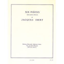 Jacques Ibert: Six Pi&egrave;ces (Harp Solo)