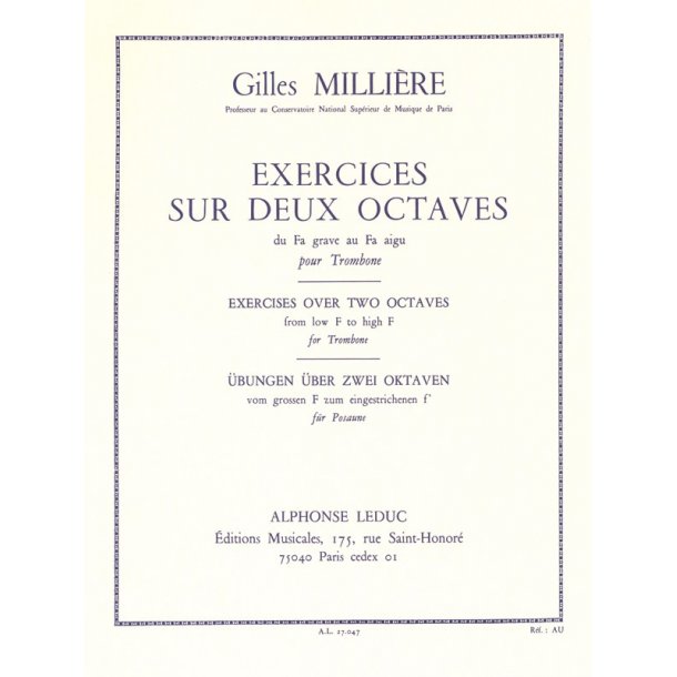 Gilles Milli&egrave;re: Exercice sur deux Octaves (Trombone solo)