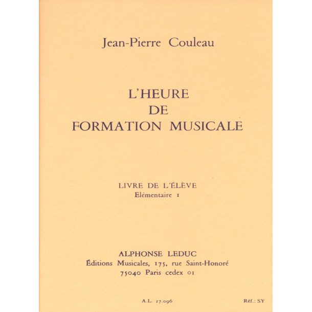 Jean-Pierre Couleau: Time for Music Education (Volume 1)
