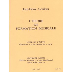 Couleau Heure De Formation Musicale Elementaire 2 Livre De L'eleve
