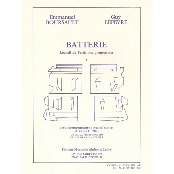 Boursault Lefevre Batterie Drums Book