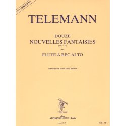 Georg Philipp Telemann: 12 Nouvelles Fantaisies (Recorder solo)