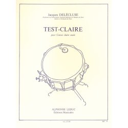 Jacques Del&eacute;cluse: Test-Claire