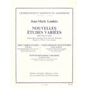 Jean-Marie Londeix: Nouvelles Etudes Variées (Saxophone)