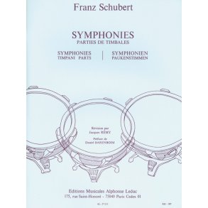 Franz Peter Schubert: Symphonies - Timpani Parts (Percussion solo)
