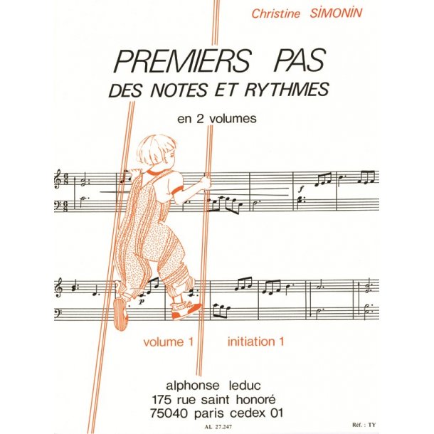 Simonin Premiers Pas Des Notes Et Rythmes Vol. 1 Initiation 1 Book