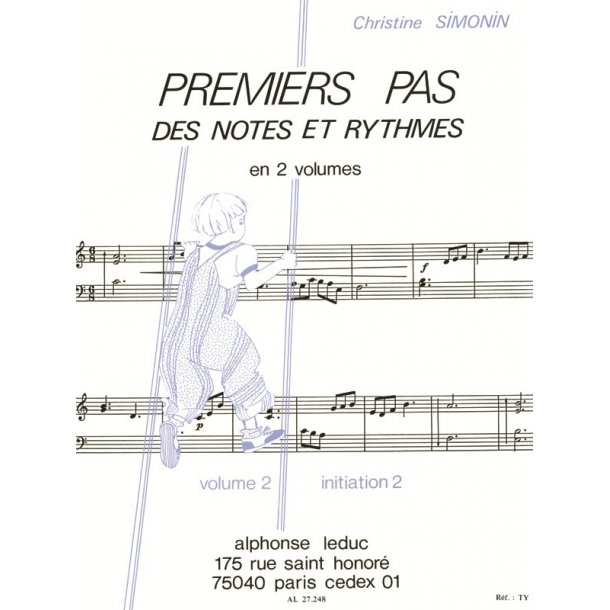 Simonin Premiers Pas Des Notes Et Rythmes Vol. 2 Initiation 2 Book