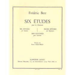 Friedrich Berr: 6 Etudes (Clarinet solo)