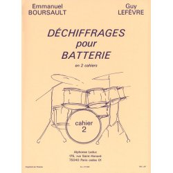 Emmanuel & Guy Boursault E.& Lef&egrave;vre G.: D&eacute;chiffrage Vol.2: Easy to Difficult (Percussion solo)