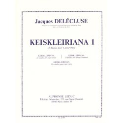 Jacques Del&eacute;cluse: Keiskleiriana Vol.1, 13 Studies (Percussion solo)