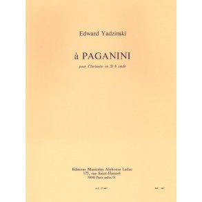 Edward Yadzinski: A Paganini (Clarinet solo)