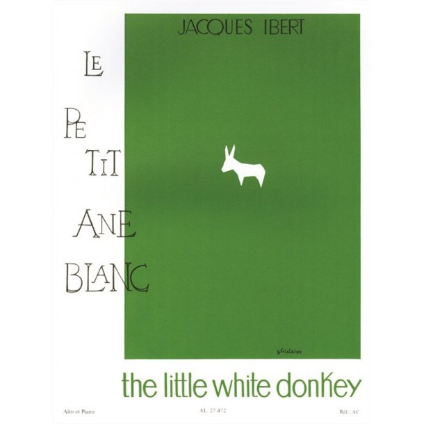 Ibert Little White Donkey Vla/Pf Bk