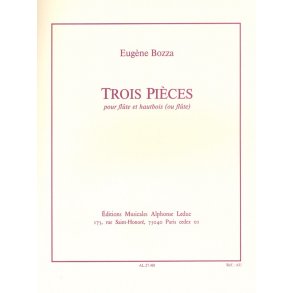 Eugène Bozza: 3 Pièces (Flute/Oboe)