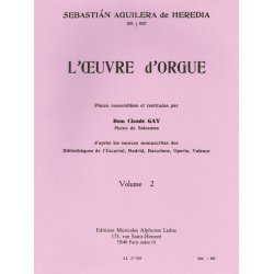Sebasti&aacute;n Aguilera de Heredia: L'Oeuvre d'Orgue Vol.2 (Organ)