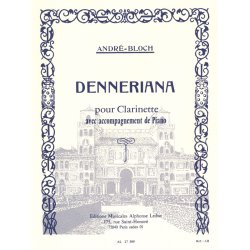 Andr&eacute; Bloch: Denneriana (Clarinet & Piano)