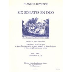 Fran&ccedil;ois Devienne: 6 Sonates en Duo Vol.1 (Miscellaneous)