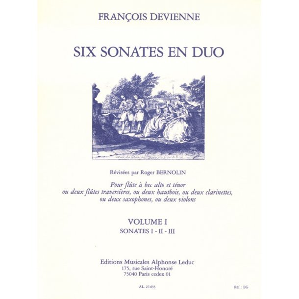 Fran&ccedil;ois Devienne: 6 Sonates en Duo Vol.1 (Miscellaneous)