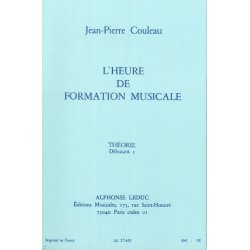Couleau Jean Pierre Heure De Formation Musicale Debutant 1 Theorie Bk
