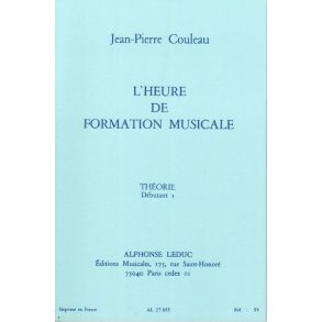 Couleau Jean Pierre Heure De Formation Musicale Debutant 1 Theorie Bk