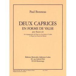 Paul Bonneau: 2 Caprices en Forme de Valse (Bassoon & Piano)