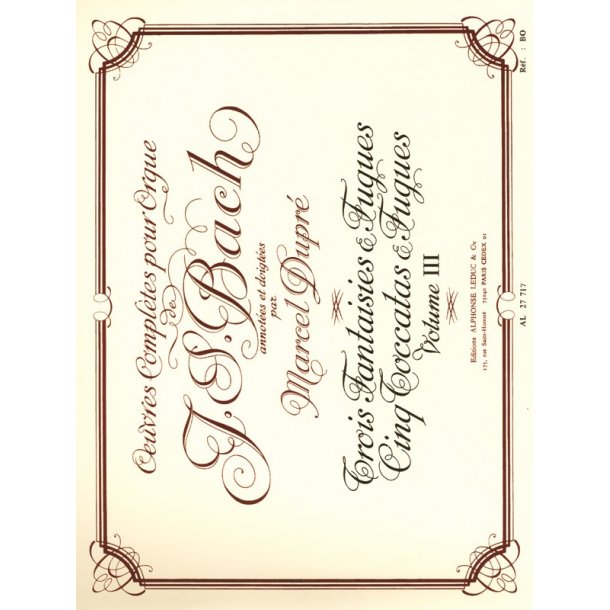 Johann Sebastian Bach: Organ Works Vol.3 (Organ)