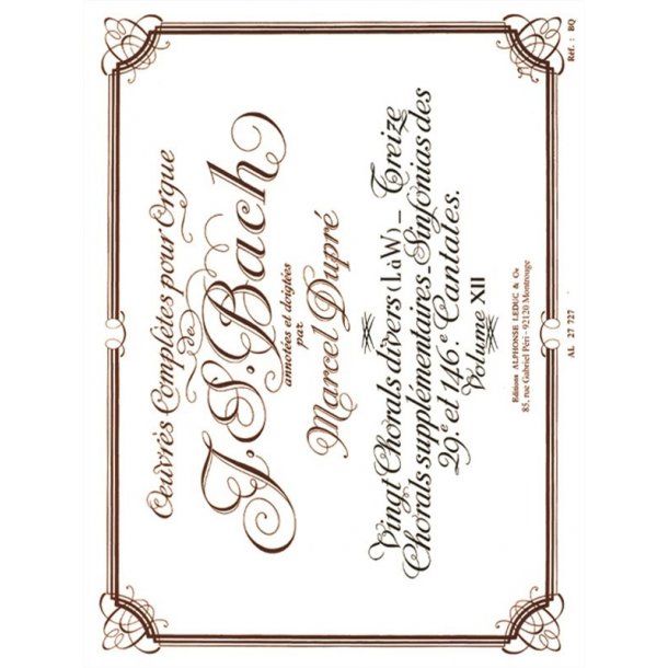 Johann Sebastian Bach: Organ Works Vol.12 (Organ)