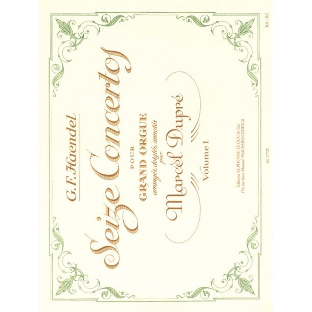 Georg Friedrich Handel: 16 Concertos Vol.1 (Organ)