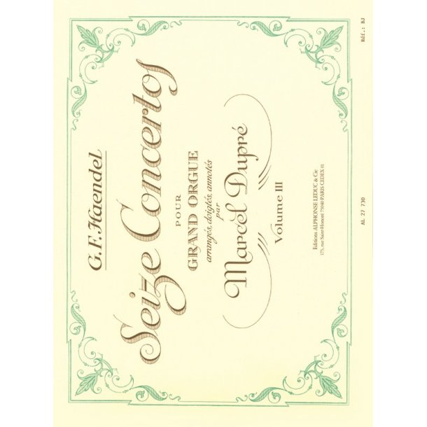 Georg Friedrich Handel: 16 Concertos Vol.3 (Organ)