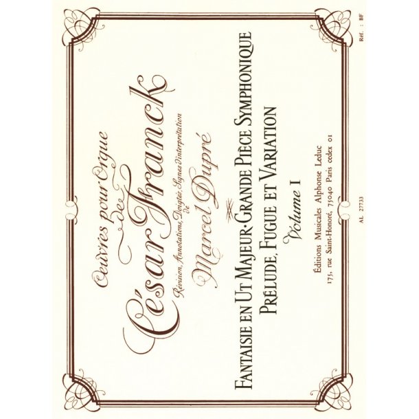 C&eacute;sar Franck: Organ Works Vol.1 (Organ)