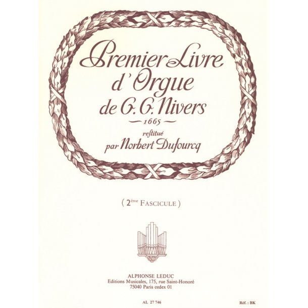 Guillaume Gabriel Nivers: Livre D'Orgue No. 1 Vol. 2 (Organ)
