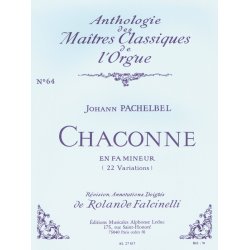 Johann Pachelbel: Chaconne En Fa Mineur (22 Variations) No. 64