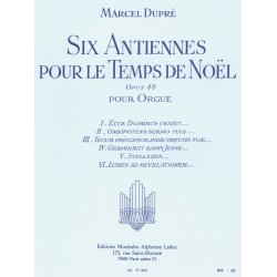 Marcel Dupr&eacute;: 6 Antiennes pour le Temps de No&euml;l Op.48 (Organ)