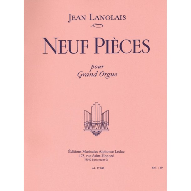 Jean Langlais: Nine Pieces for Organ