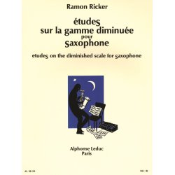 Ramon Ricker: Etudes sur la Gamme diminu&eacute;e (Saxophone solo)